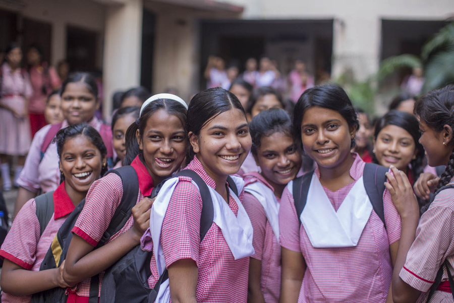 Girls participating in Kanyashree event 2